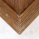 Pedestal console in pencil reed in the style of Vivai del Sud - 1970s