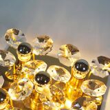 Stunning 1970's Brass Flush Mount Light by Christoph Palme