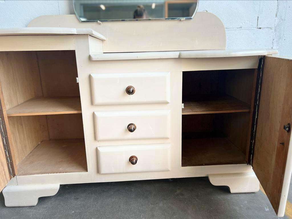 Vintage art deco furniture / make-up table / vanity cabinet
