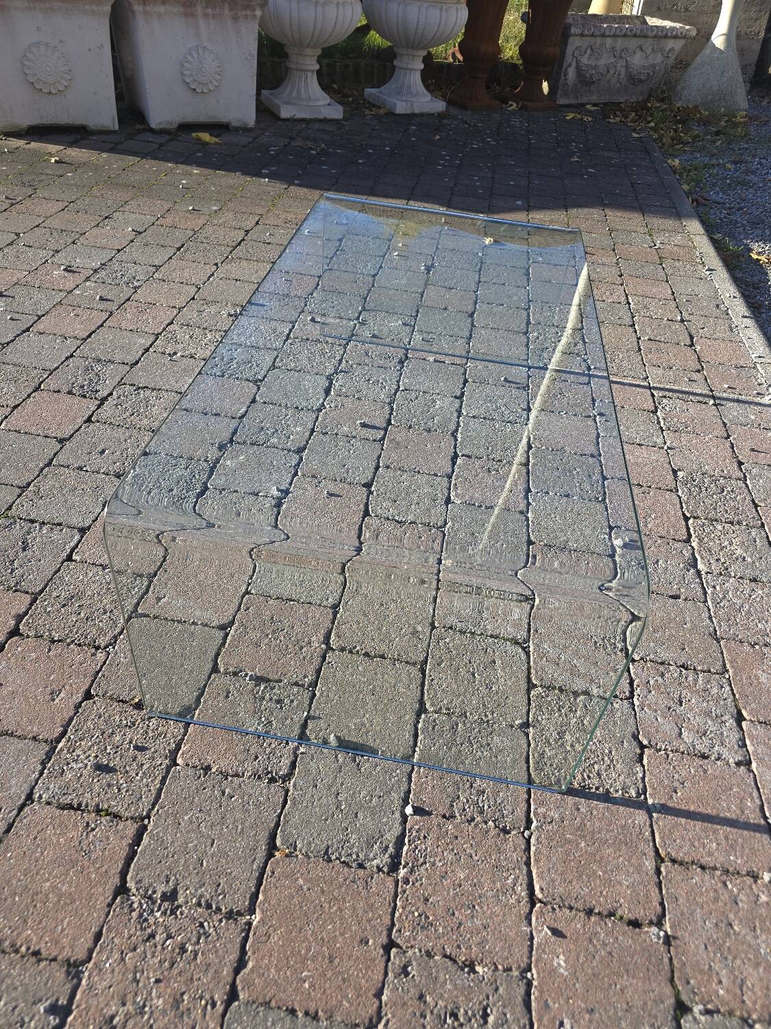 Roche Bobois vintage glass coffee table