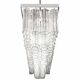 Lustre rectangulaire en verre de murano « tronchi »