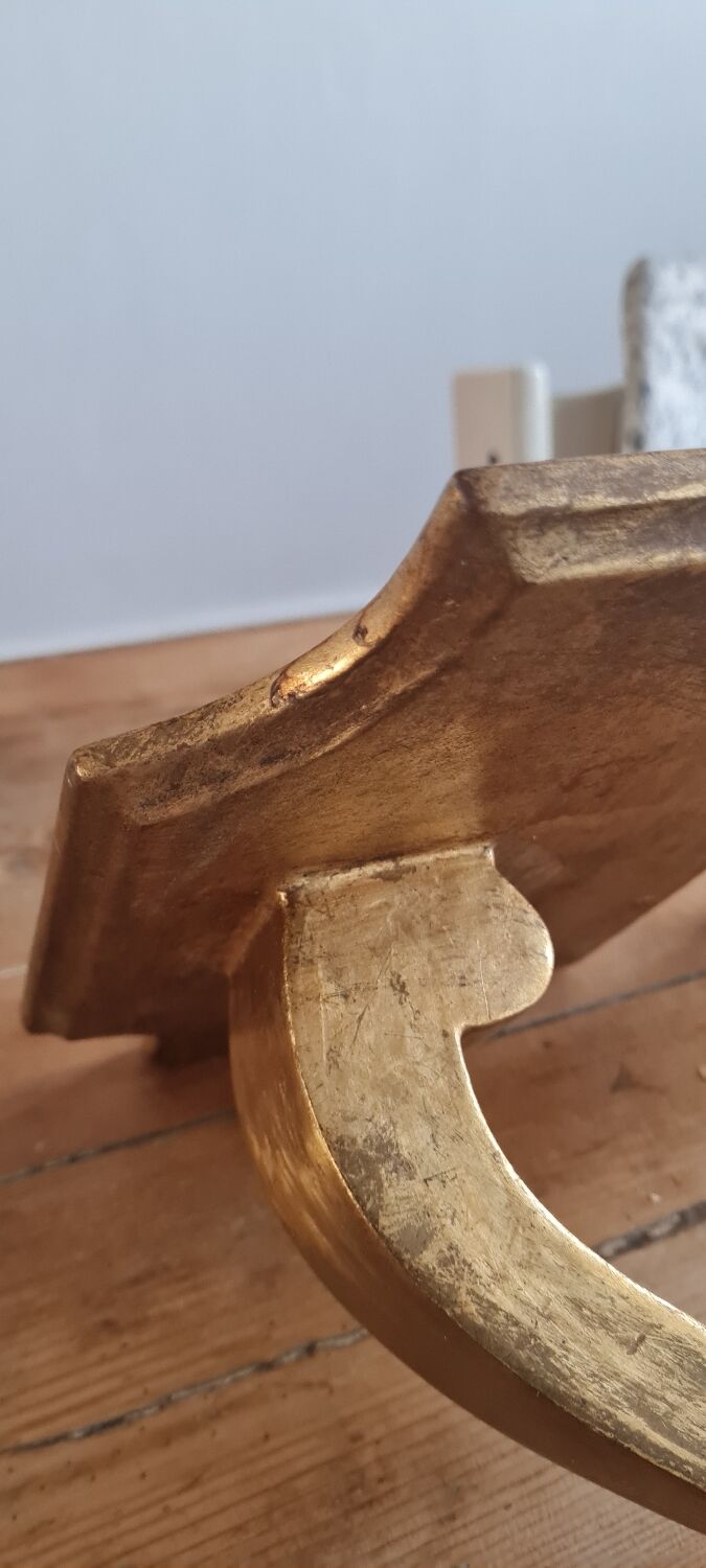 Pair of Florentine wall shelves