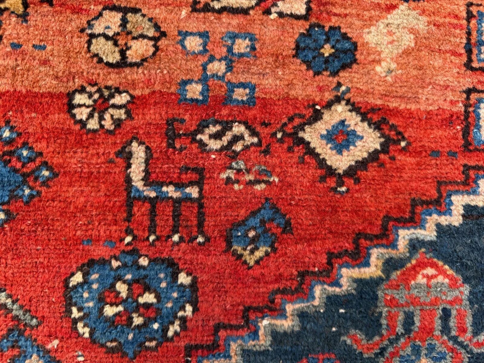 Tapis tribal vintage 130x185 cm, moyen, tapis oriental tribal 2543
