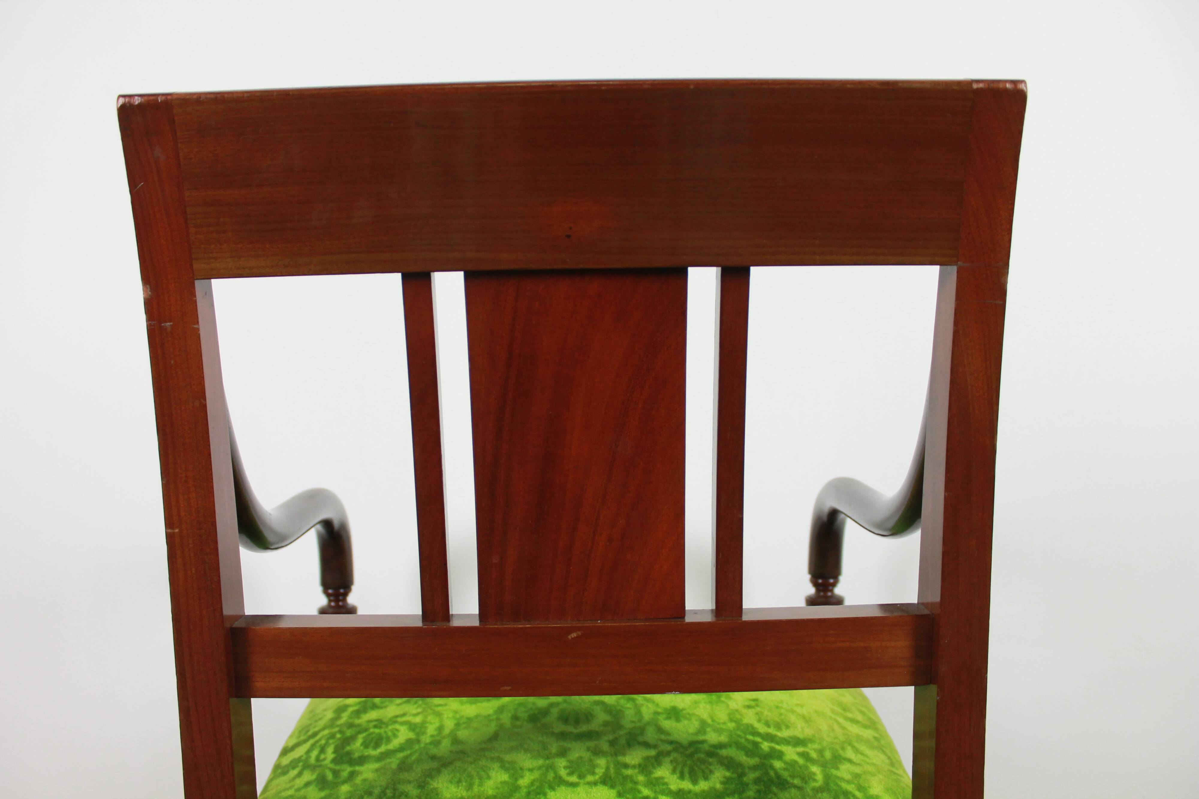 Empire style armchairs