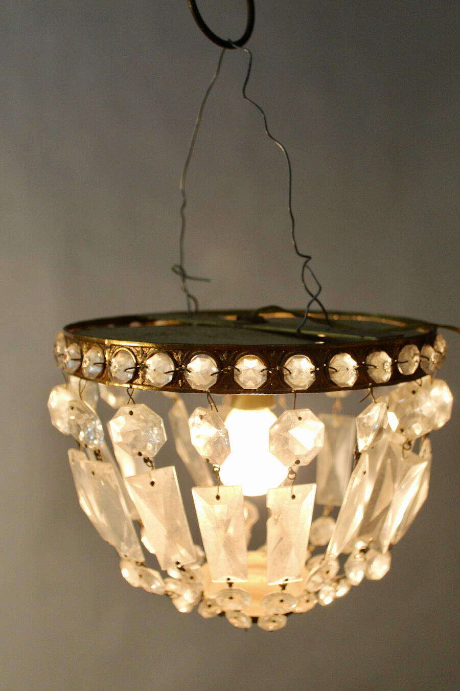 Mongolian ceiling light with stamps