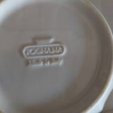 Antique white porcelain facet bowls