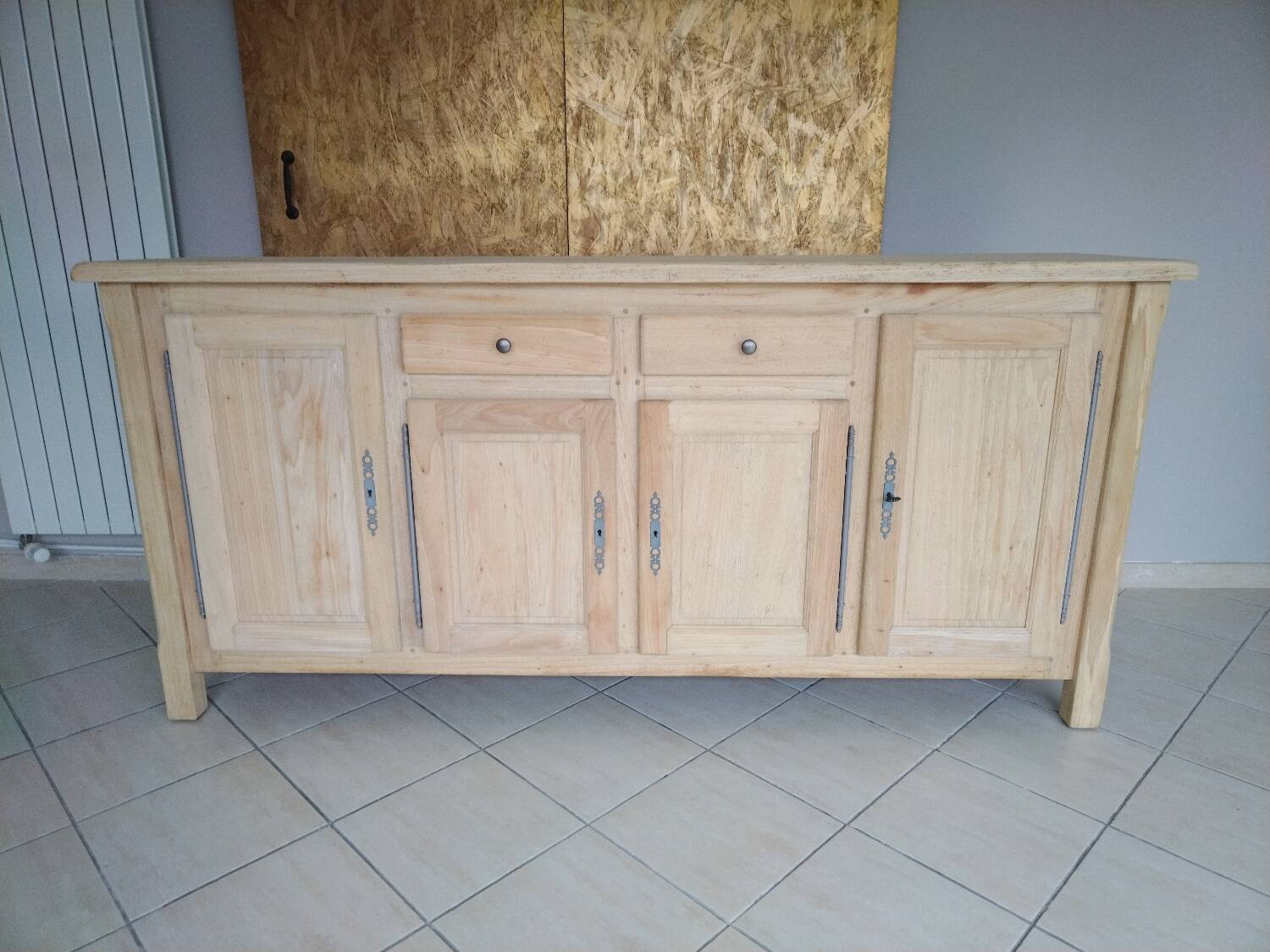 Large renovated solid oak sideboard