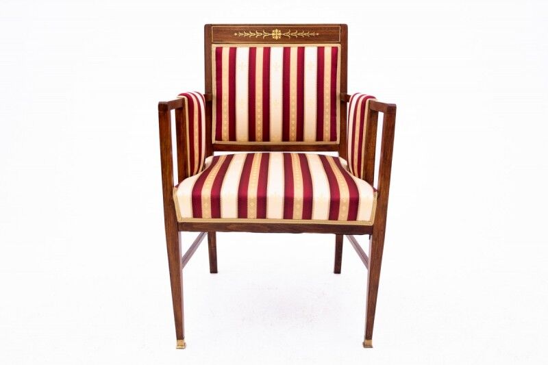 A pair of antique armchairs from the late 19th century, France. After renovation.