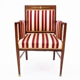 A pair of antique armchairs from the late 19th century, France. After renovation.