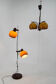 Set of floor lamp and chandelier, hungary, 1960s