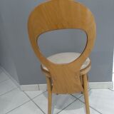 Suite of 6 chairs Bistrot Baumann Model Seagull 1987