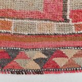 Pink & Red Vintage Runner Rug, 100x356Cm