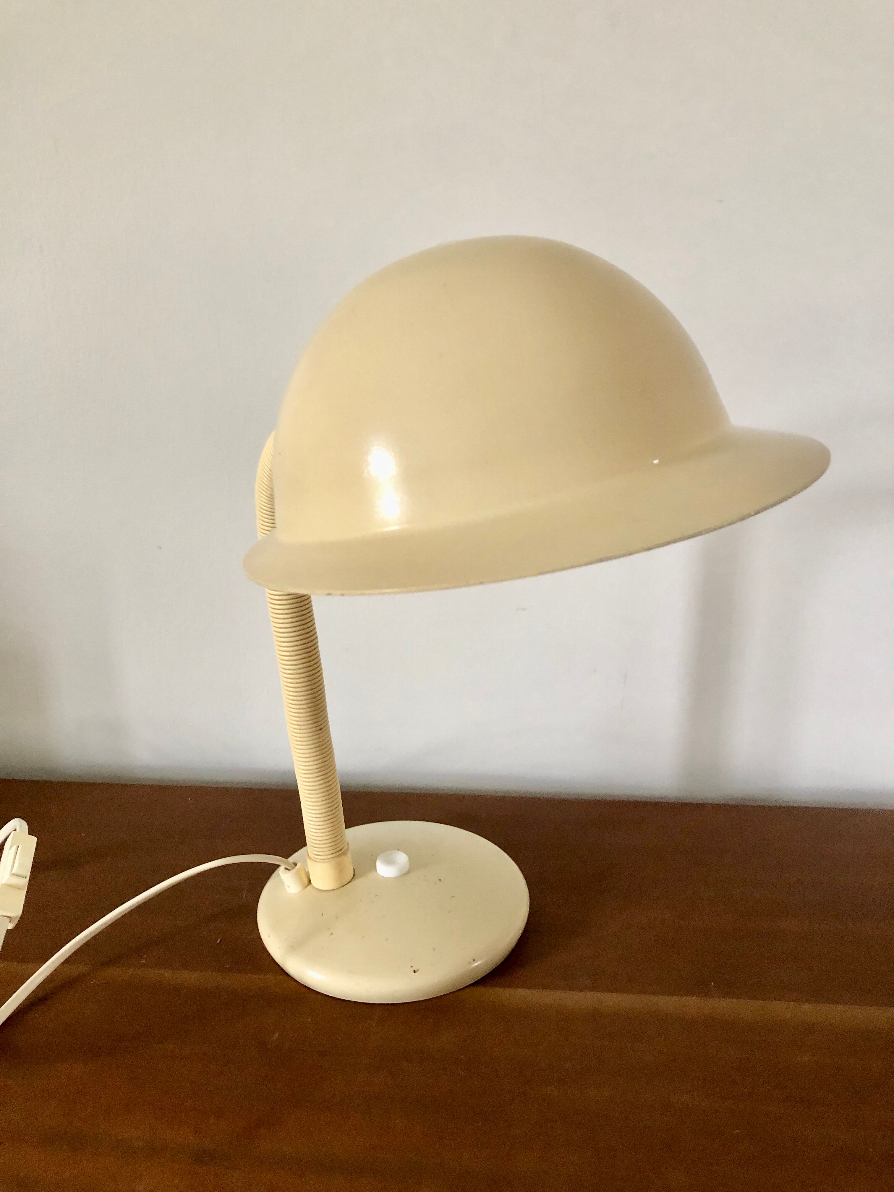 Beige desk lamp Aluminor 1970