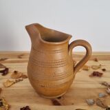 Pair of pitchers carafes vase stoneware