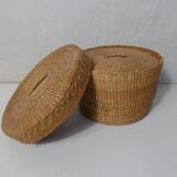Rattan trundle boxes