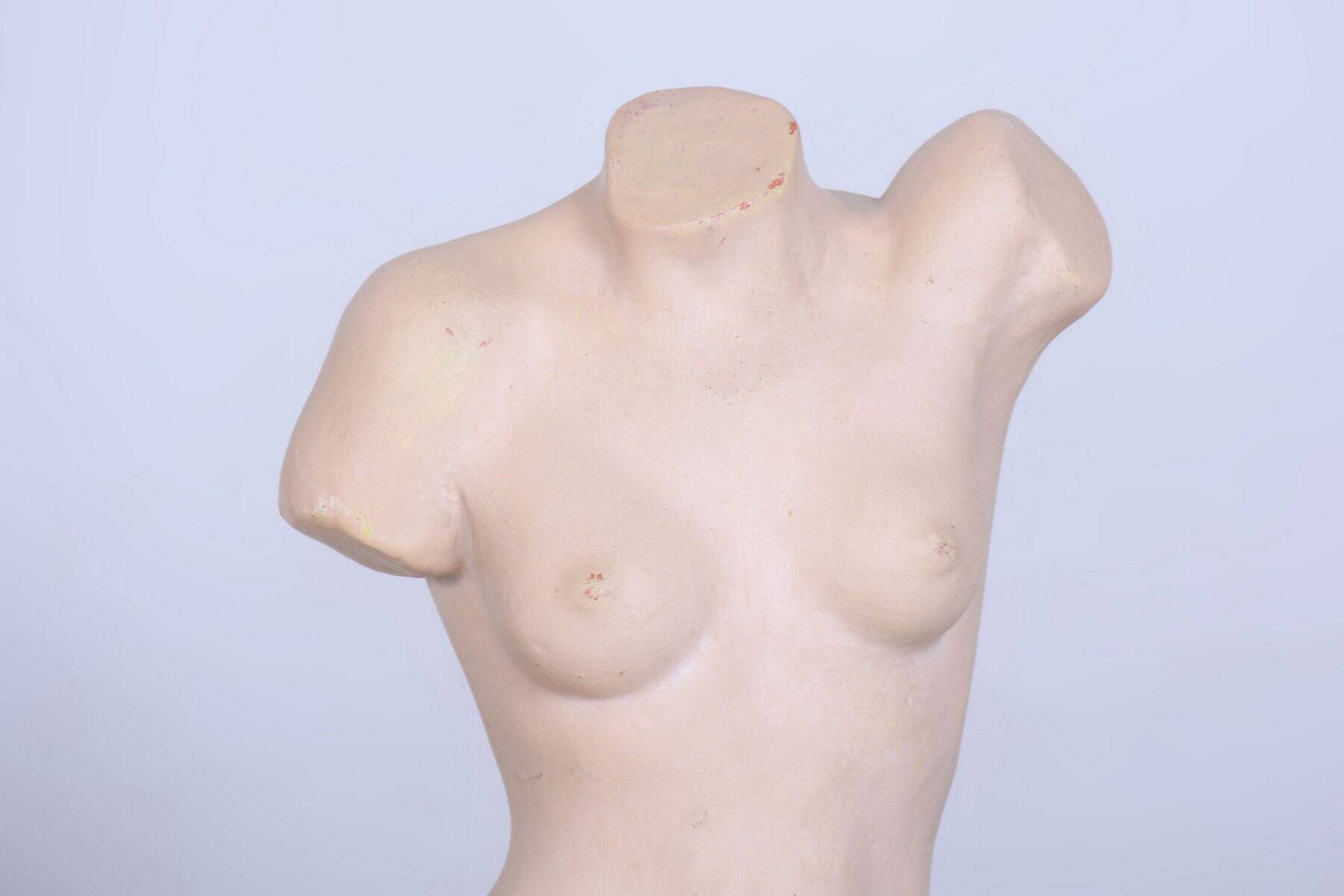 Original Mid-Century Statue in Patinated Plaster, Czechia, 1960s