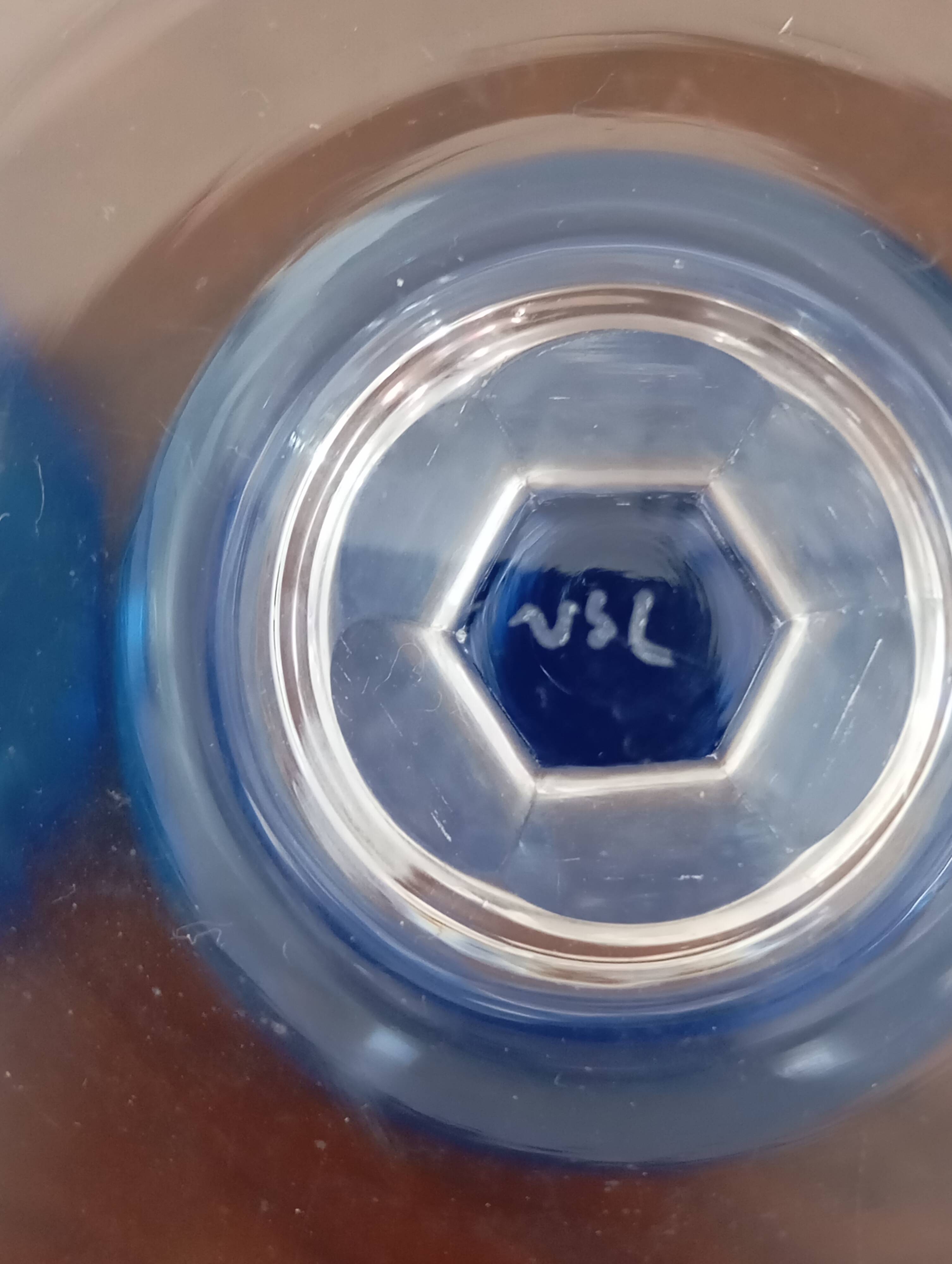 "Saumur" glass from Val-Saint-Lambert.