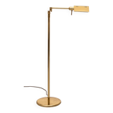 Lampadaire à bras oscillant réglable en laiton Holtkoetter. Allemagne