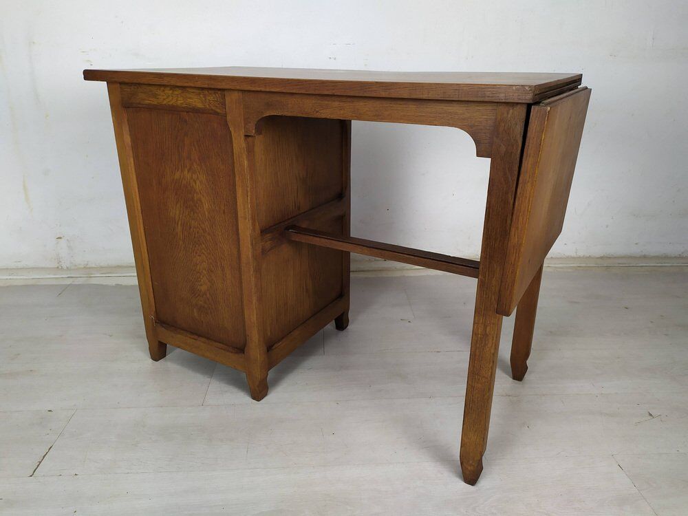 Oak industrial desk, 1930s