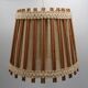 Vintage wood canvas pendant lamp