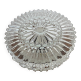 ceiling light or wall sconce/round glass globe on wooden base