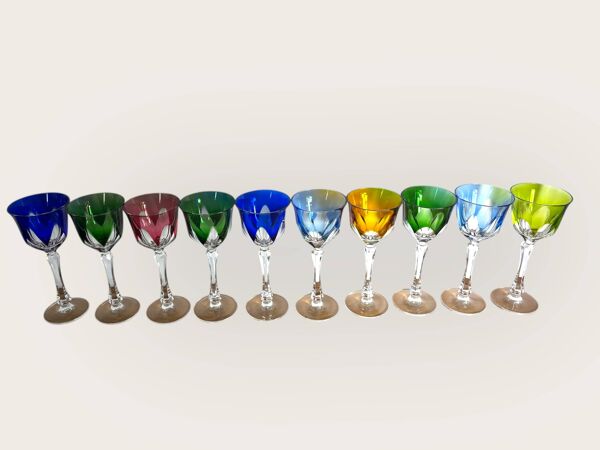 Verres à pied Cristal Roemer couleur France XL