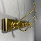 Gold coloured aluminium wall coat rack 1960’s