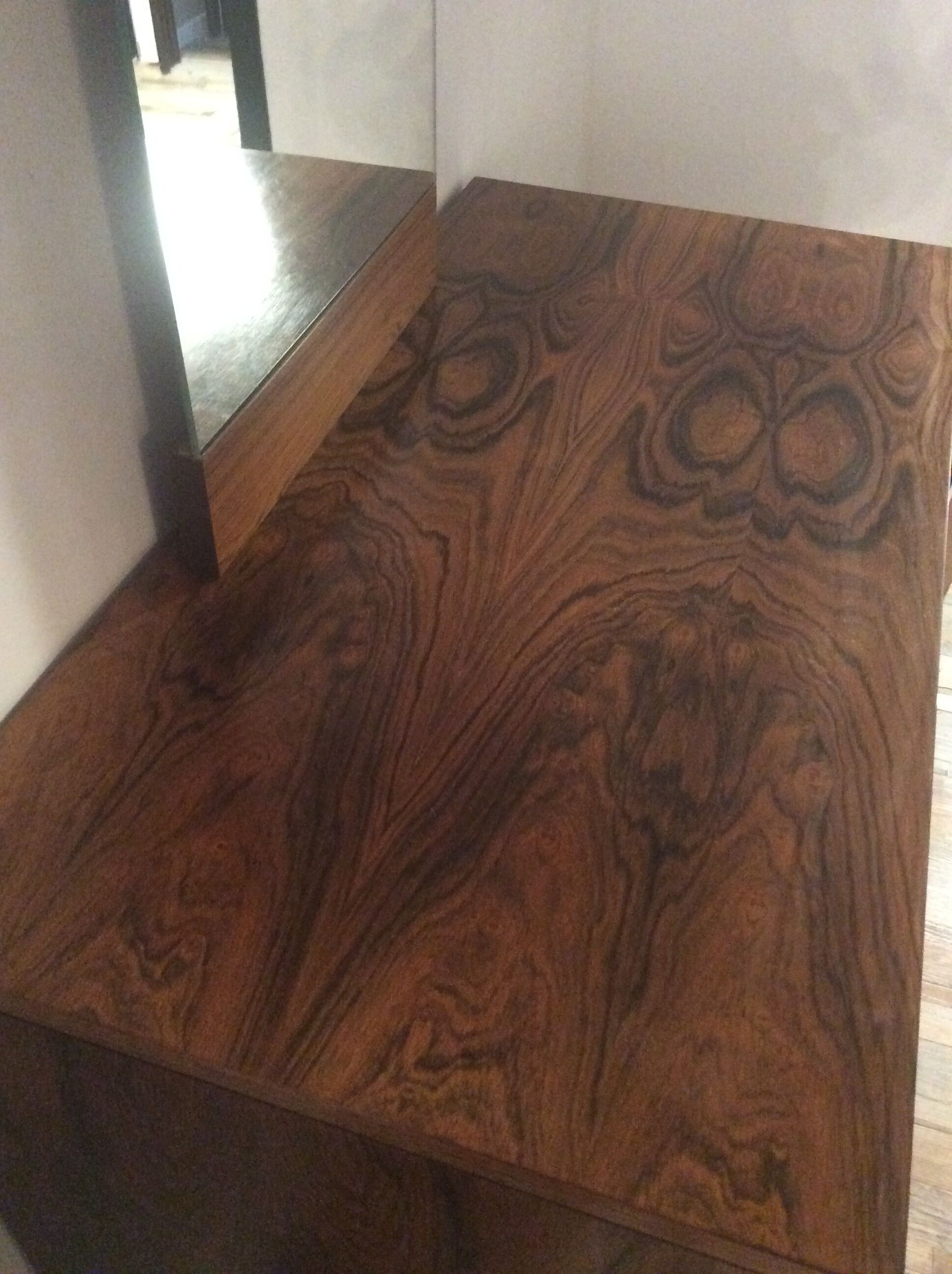 Ensemble Werner Wolfer commode et miroir vintage des années 60