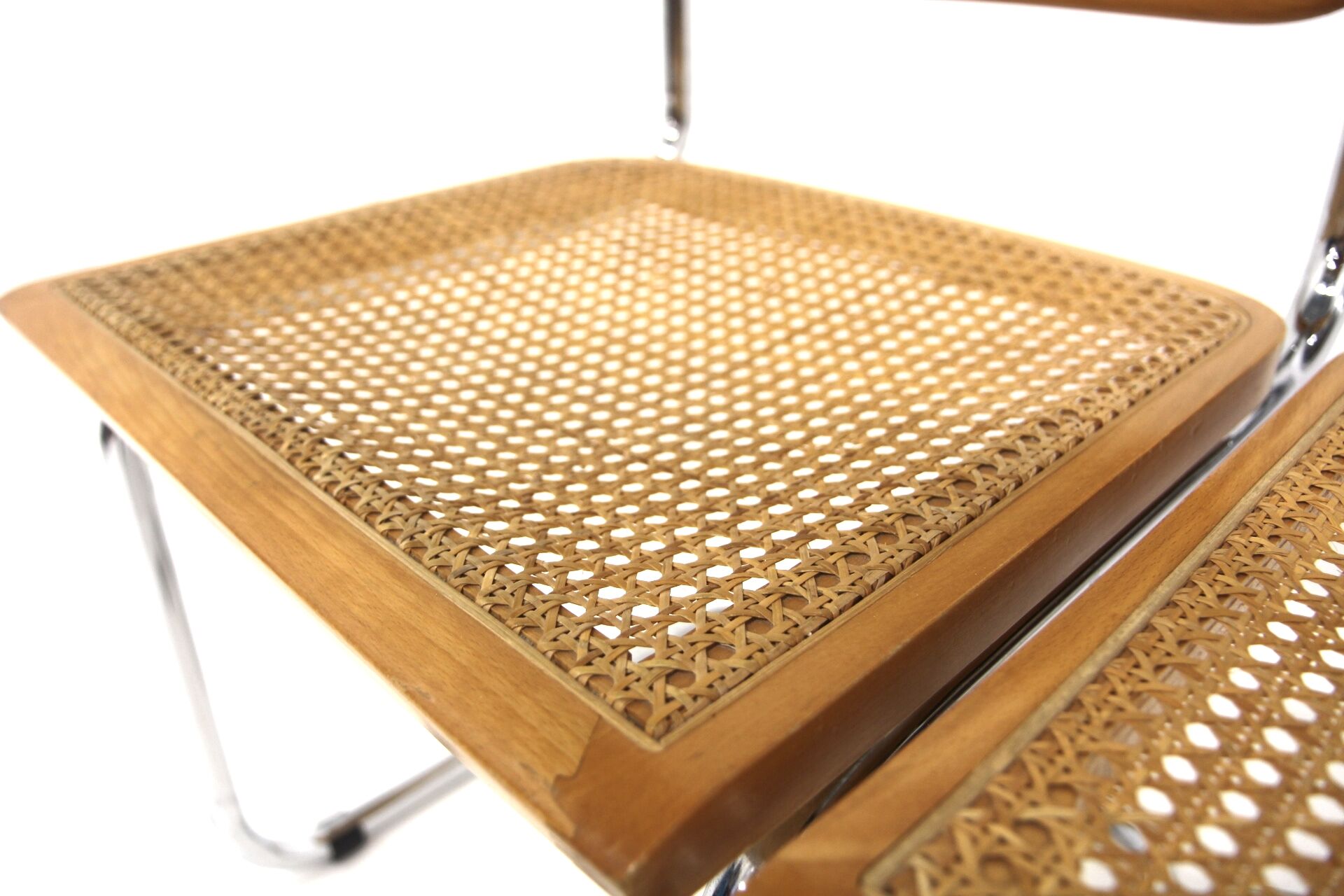 Set de 2 chaises "B32", Marcel Breuer, Italie, 1990