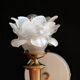 Wall apply torch torch brass tulip pink flower light empire pine cone