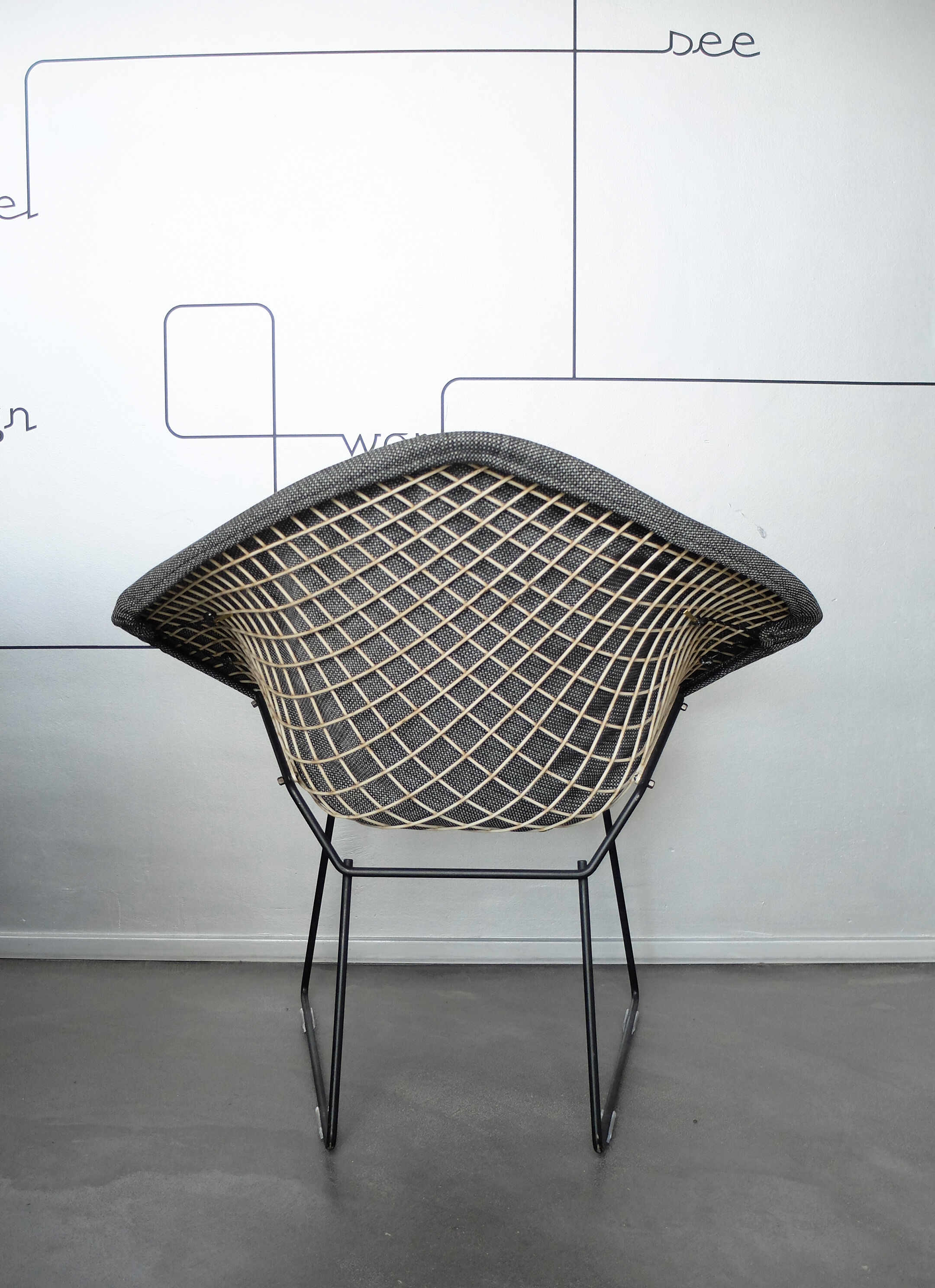 Fauteuil Diamond chair 421 par Harry Bertoia pour Knoll