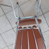 Lot de 3 chaises "pétales" en vinyl années 60-70