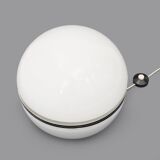 White glass table lamp by Enrico Tronconi for Tronconi, 1970s.