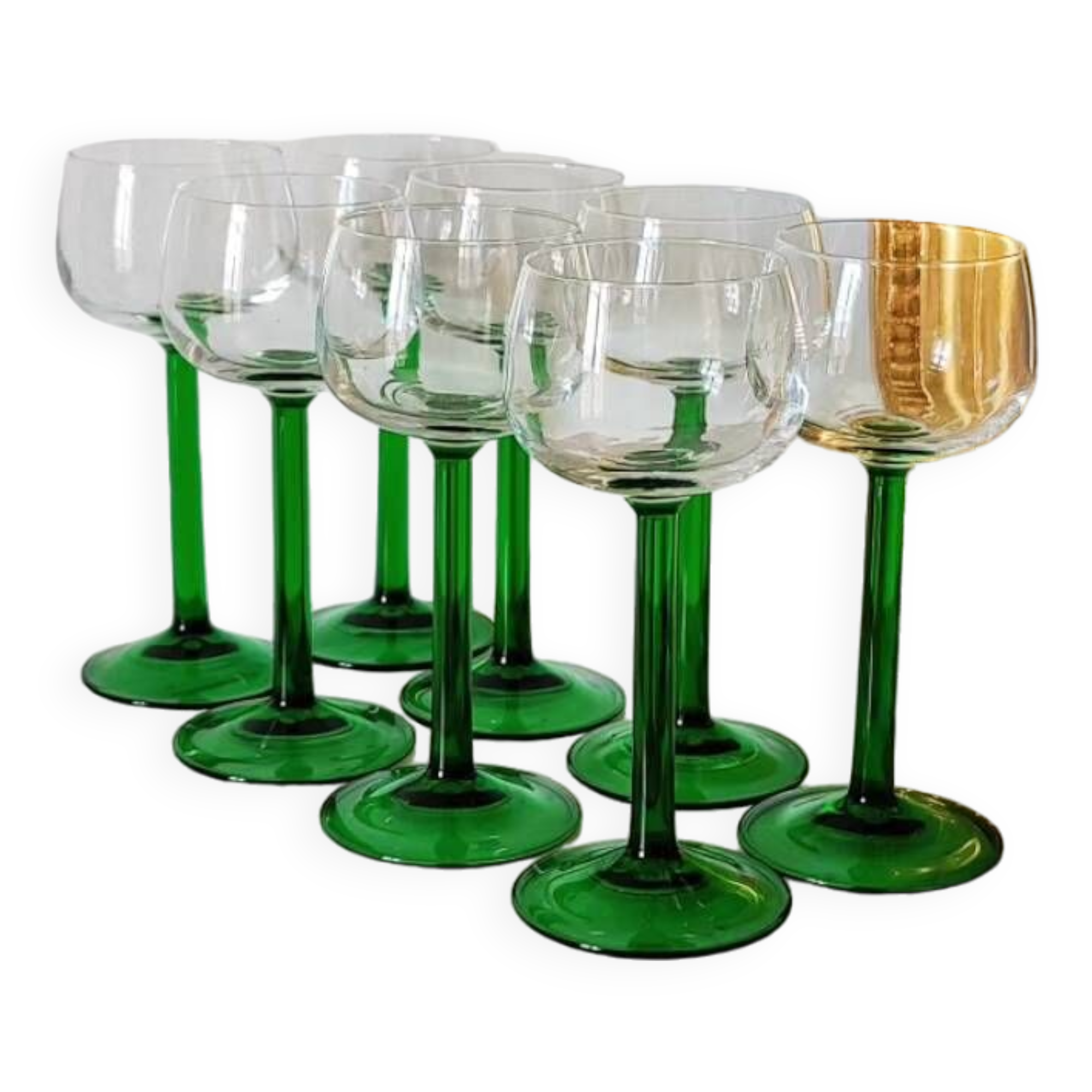 Luminarc white wine glasses