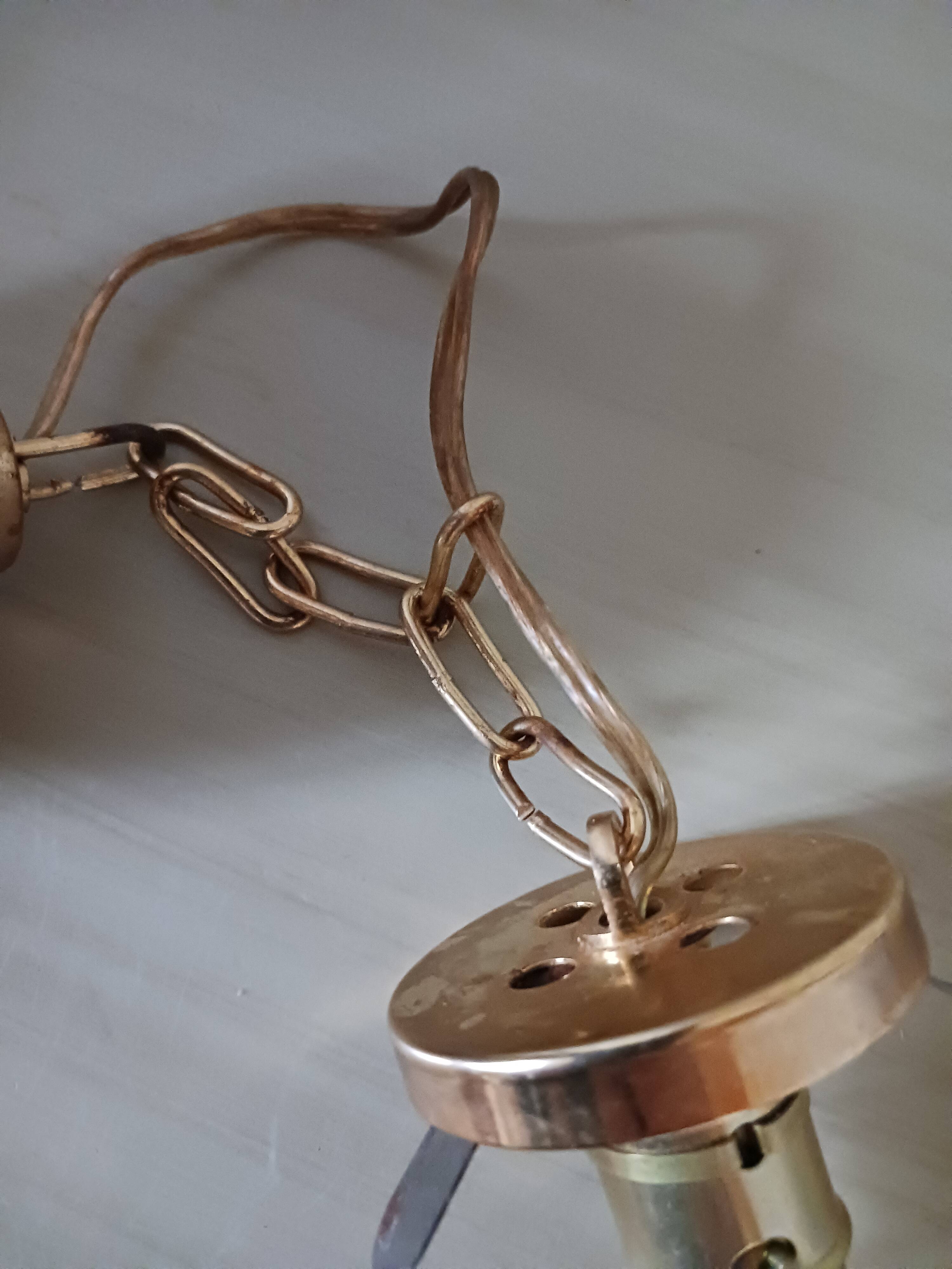 Vintage glass lantern/suspension.