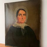Antique 19th C Portrait Painting of a Beautiful Woman