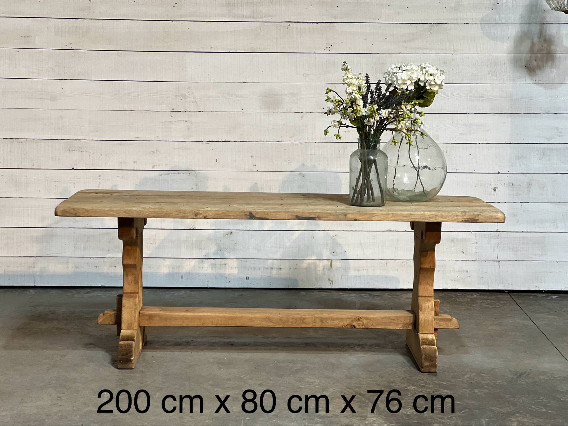 Rustic farmhouse table