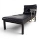 B&B Italia Baisity Leather Chaise Lounge / Daybed by Antonio Citterio, 1980