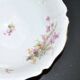 Vintage floral porcelain salad bowl with gilding + matching round plate