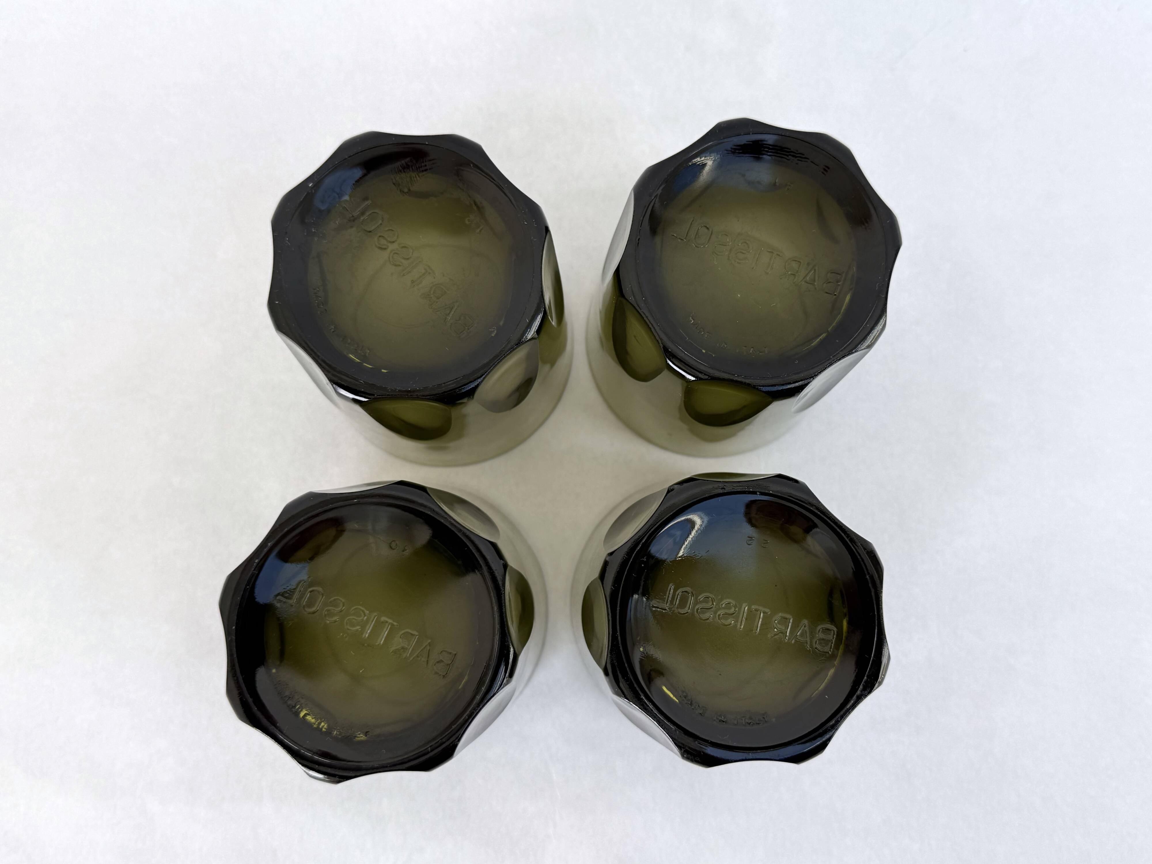 4 verres Bartissol • made in Italy • Circa 1960