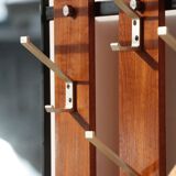 Vestiaire d’entrée vintage – Meuble à patères, miroir et rangements