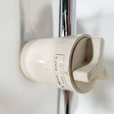 Harvey Guzzini, adjustable desk lamp in white stainless steel, 1960s