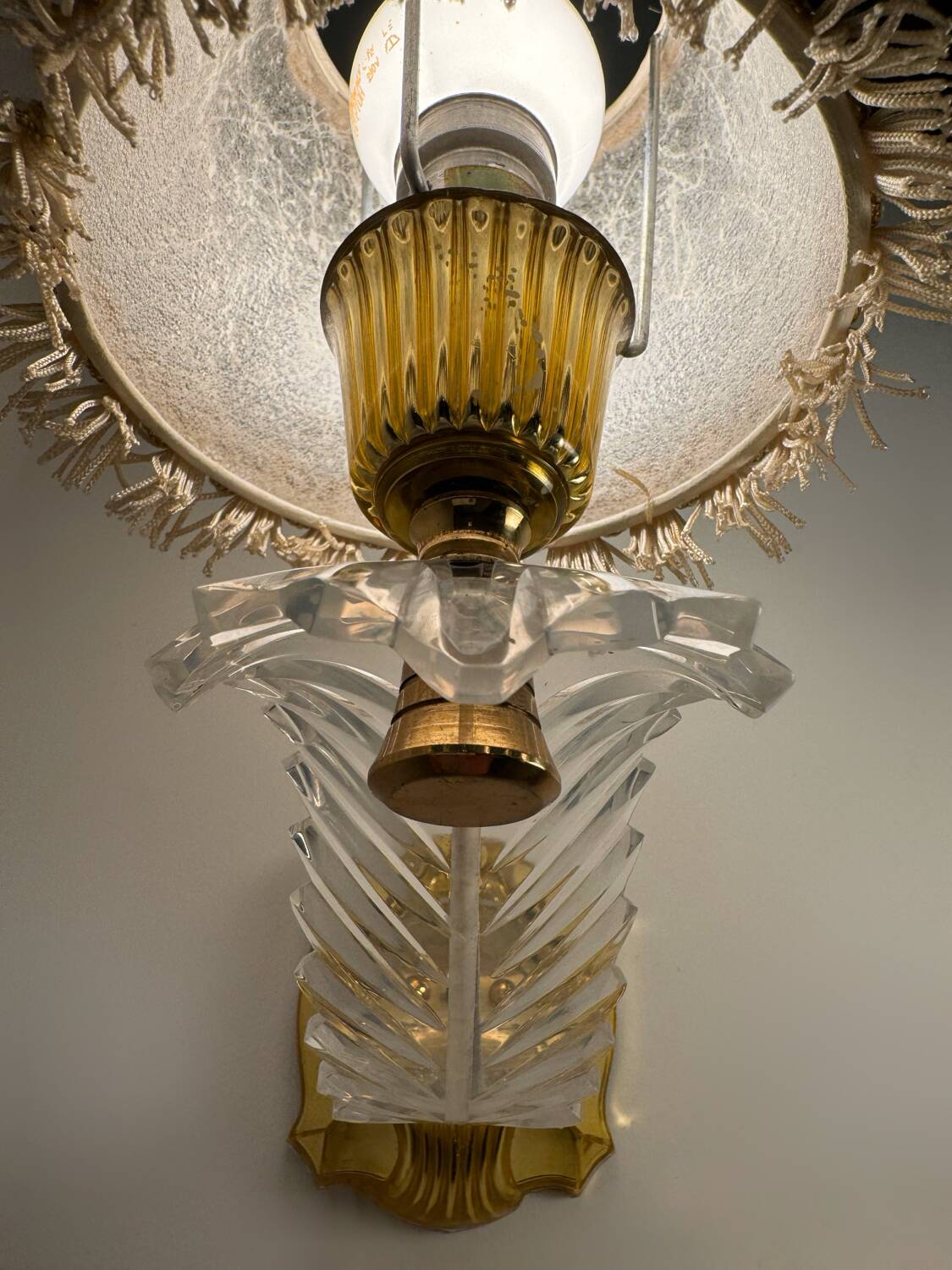 60s gold plexi wall lights