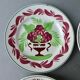 4 Sarreguemines flat plates from the 1900s