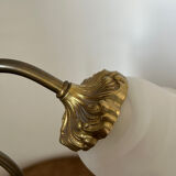 Art Deco lamp in bronze and brass