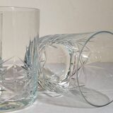 Five timpani glasses with vintage crystal stars