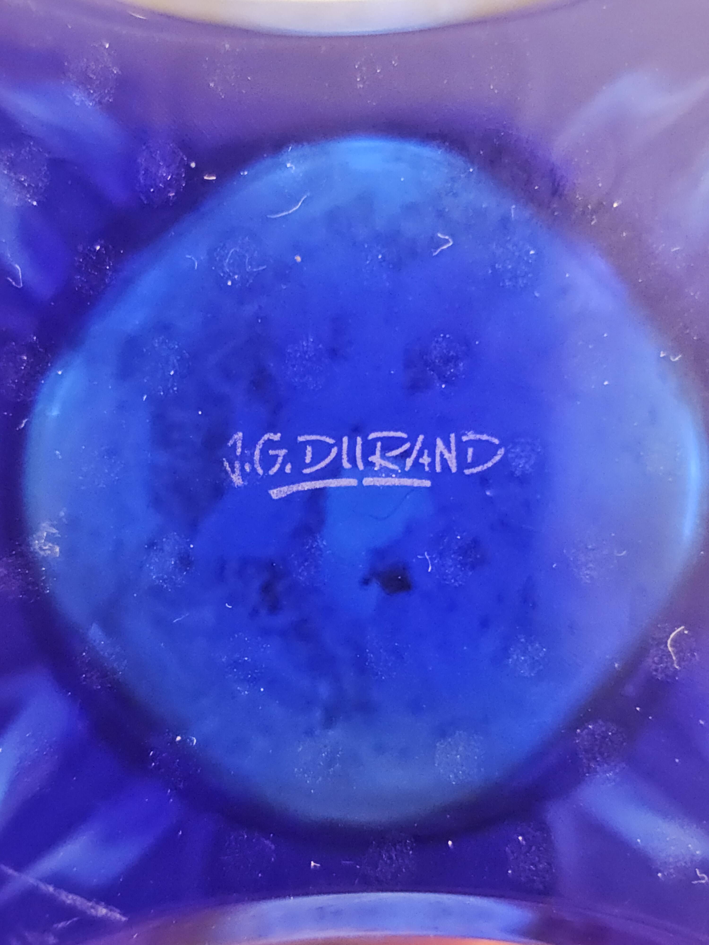 Crystal vase J.G. Durand