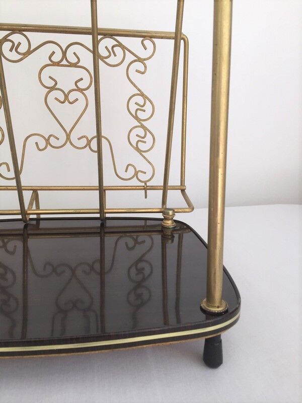 Vintage magazine holder table