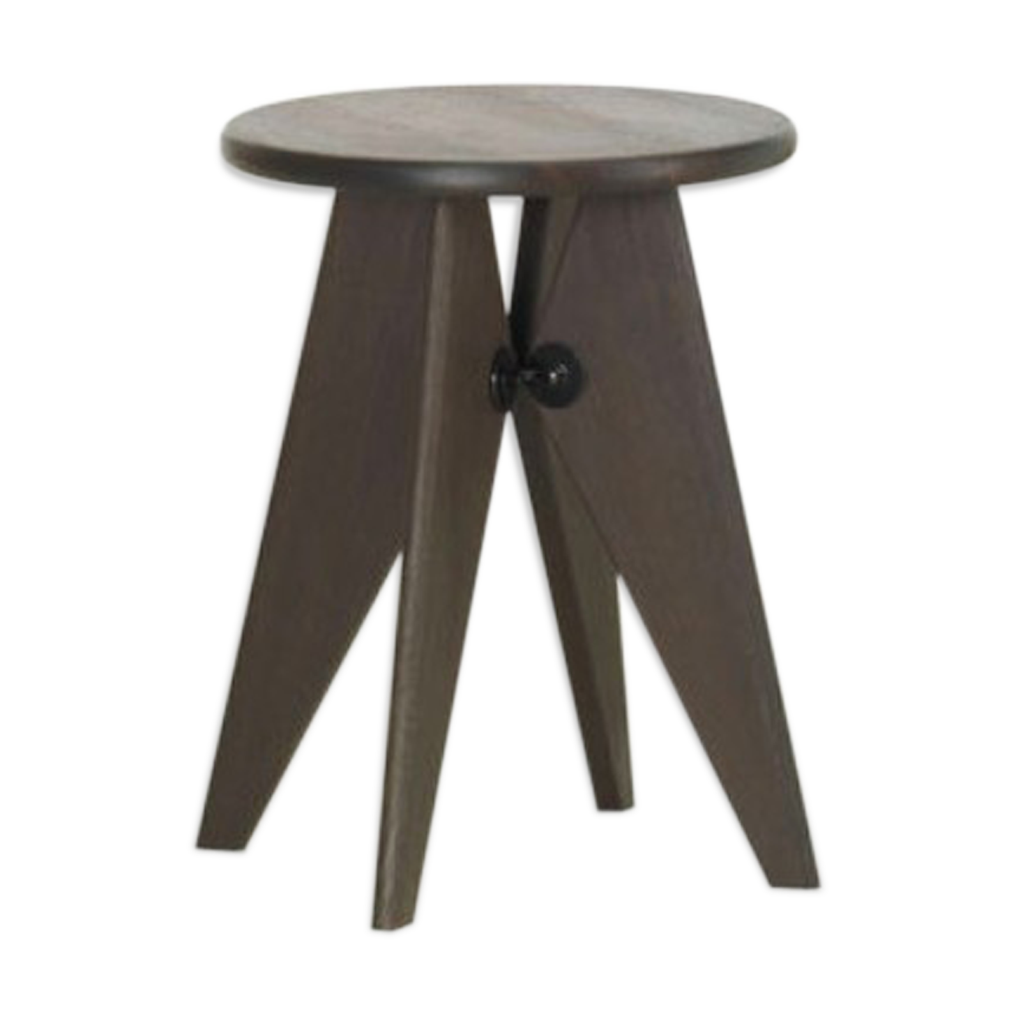 Vitra - Tabouret Solvay Chène Fumé - Jean Prouvé, 1941