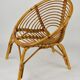 Fauteuil rotin vintage pour enfant
